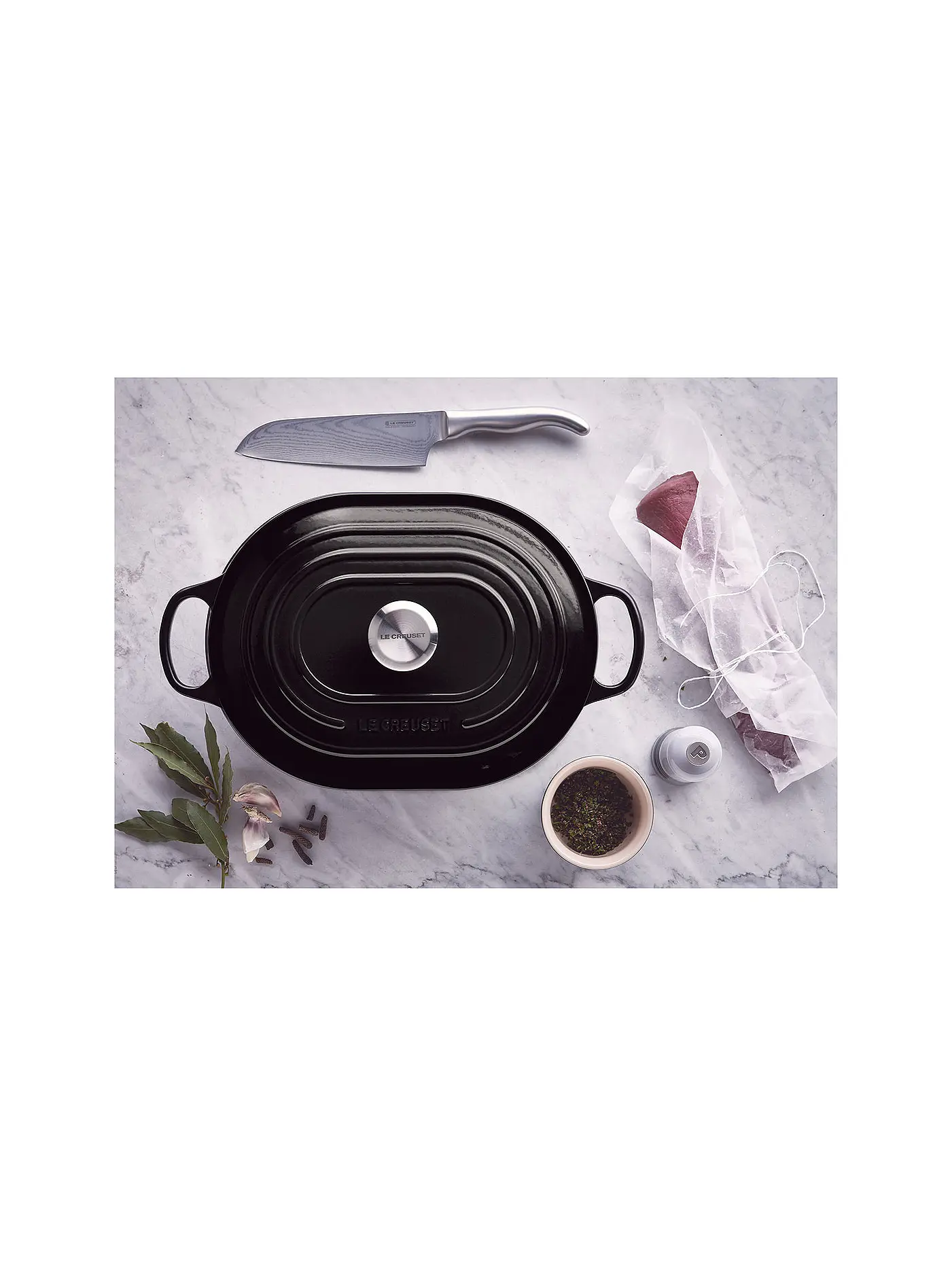 LE CREUSET | Bräter "Oblong Signature" 31cm (Schwarz) | 